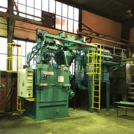 4 TURBINE HANGER TYPE BLAST CLEANING MACHINE