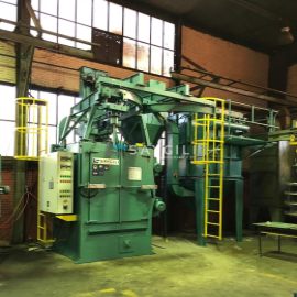 4 TURBINE HANGER TYPE BLAST CLEANING MACHINE