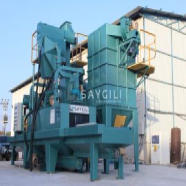 4 TURBINE GRANITE SHOTBLASTING MACHINE