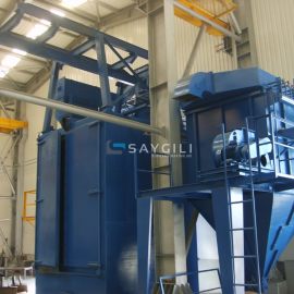 6 TURBINE HANGER TYPE BLAST CLEANING MACHINE