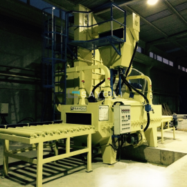 ALUMINIUM PROFILE BLAST CLEANING MACHINE