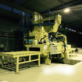 ALUMINIUM PROFILE BLAST CLEANING MACHINE