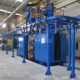 CONTINUOUS SYSTEM BLAST CLEANING MACHINE